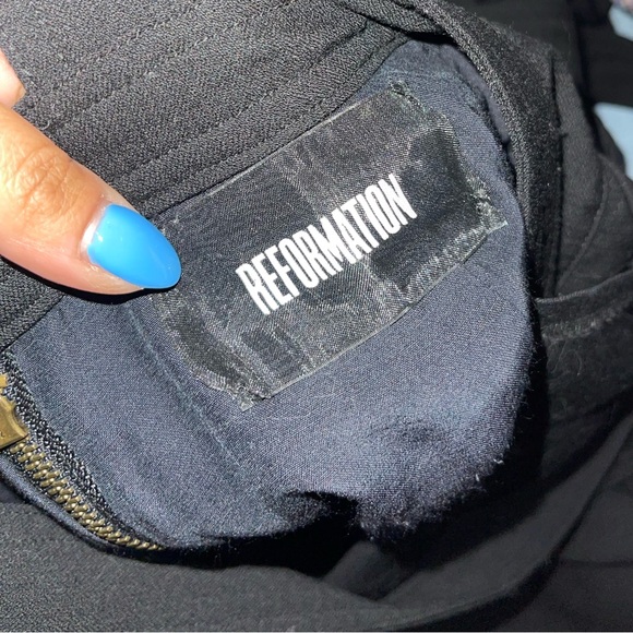 Reformation | Black Overall Jumpsuit Size: Small - Picture 4 of 5